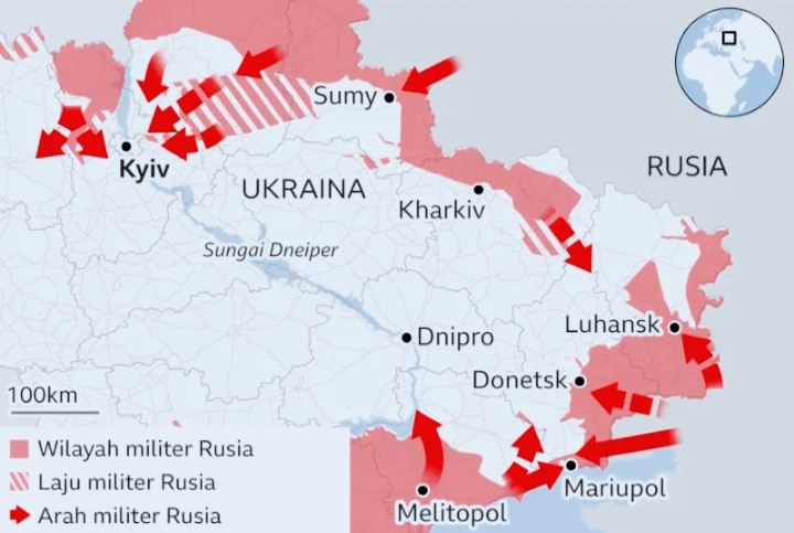 Ukraina,Timur Donetsk:Di Serang Rusia  