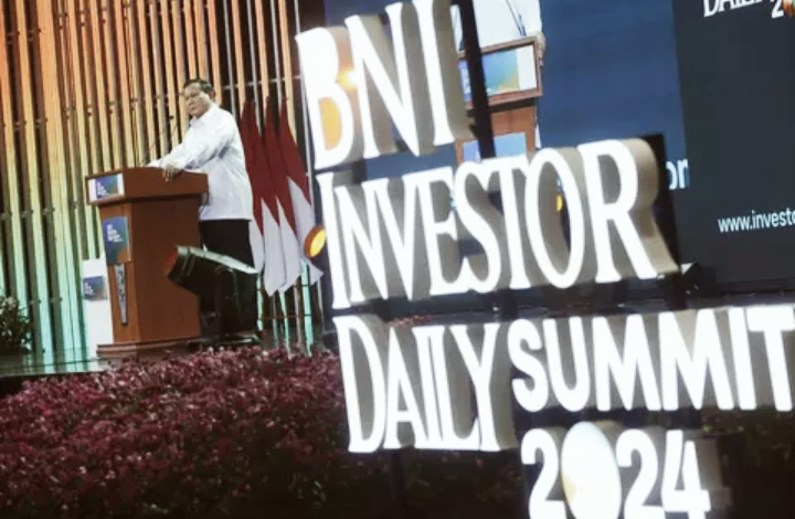 Acara BNI Investor Daily Summit 2024 :Prabowo Subianto Berpesan