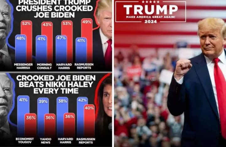 Survey Hasil Pemilu AS Terbaru:Joe Biden vs Donald Trump,Sama - Sama Kandidat  Tertua 