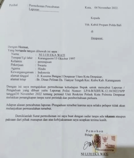 DITUTUP:Perkara Tabrak Jambret  Hogi  Laporan Dicabut Kembali